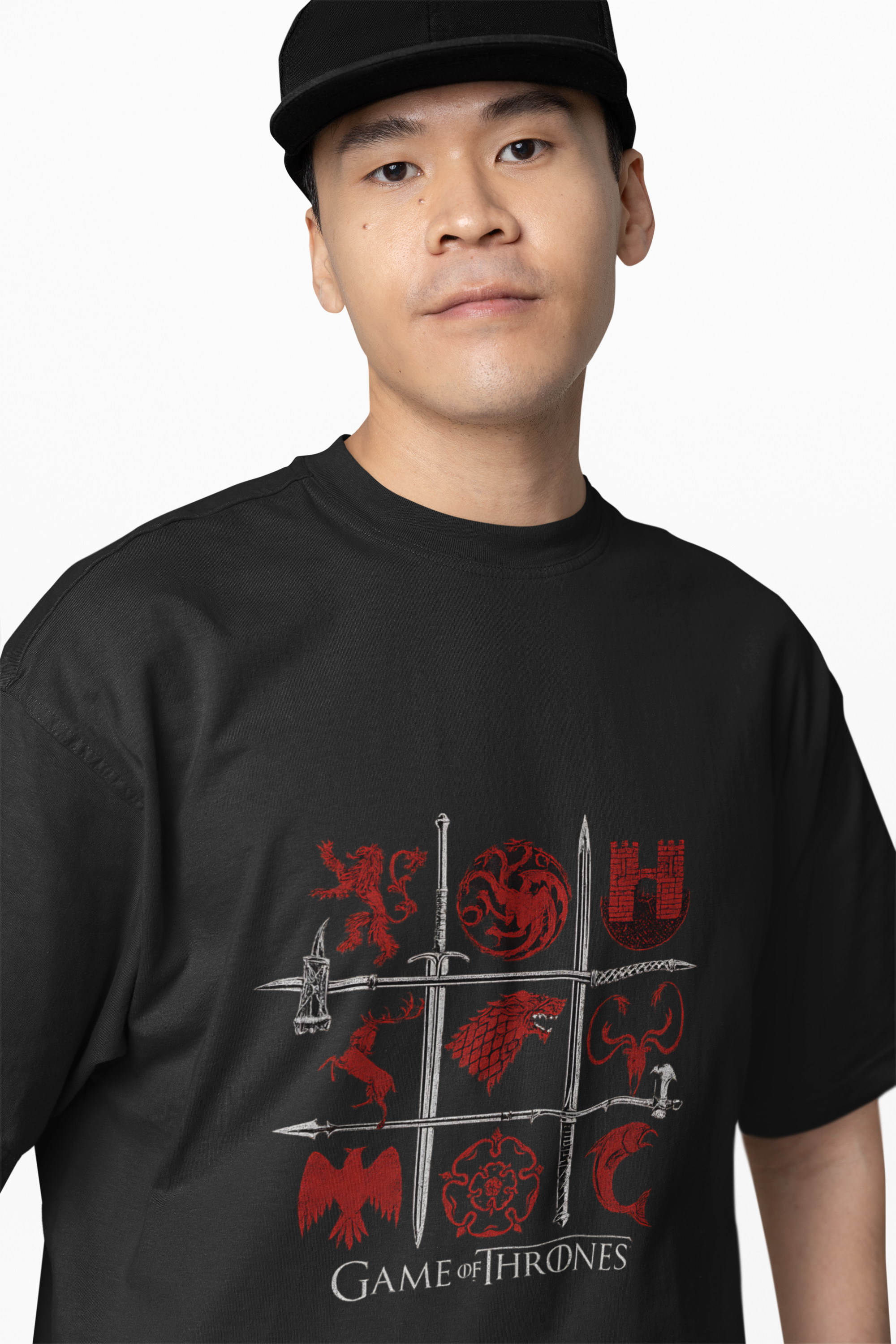 Thrones Game Design oversized T-Shirts