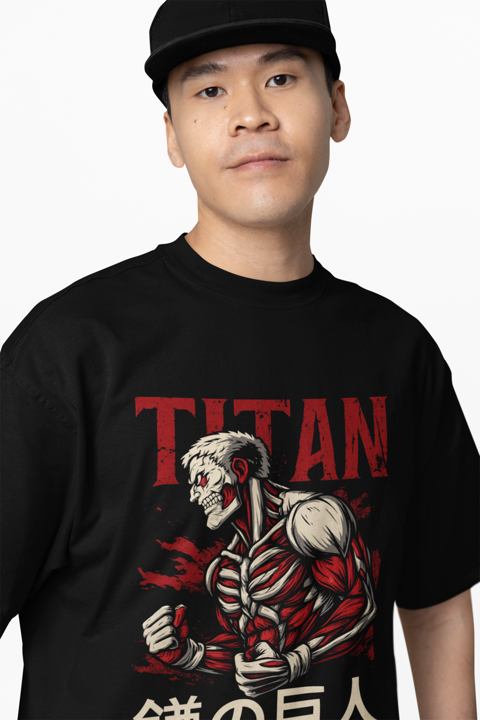 Armored Titan Oversized T-Shirts Fearless Attack On Titan Style