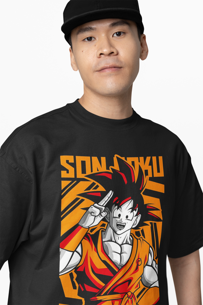 Goku Anime Oversized T-Shirt Legendary Saiyan Graphic T-shirt