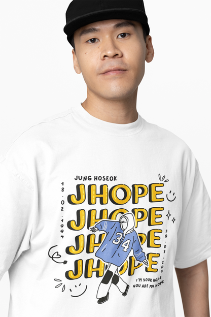 BTS J-Hope Oversized T-Shirt – Iconic K-Pop Streetwear Style