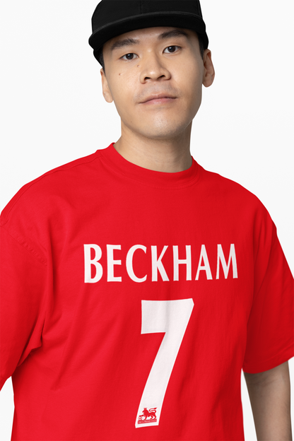 David Beckham Oversized T-Shirts Iconic Football Streetwear