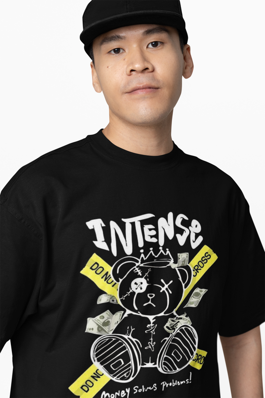 Oversized T-Shirt Intense Panda Graphic Streetwear Style Wear