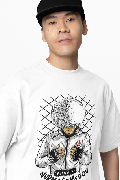 UFC Player Khabib Oversized T-Shirt for Bold Fight Fan Styles