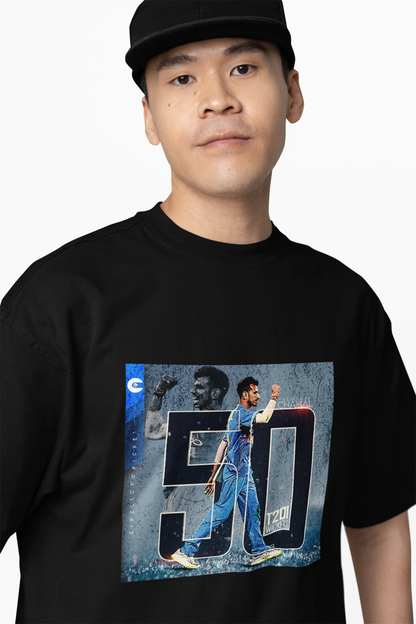 Chahal 50 Oversized T-Shirt Cricket Streetwear Style Tee