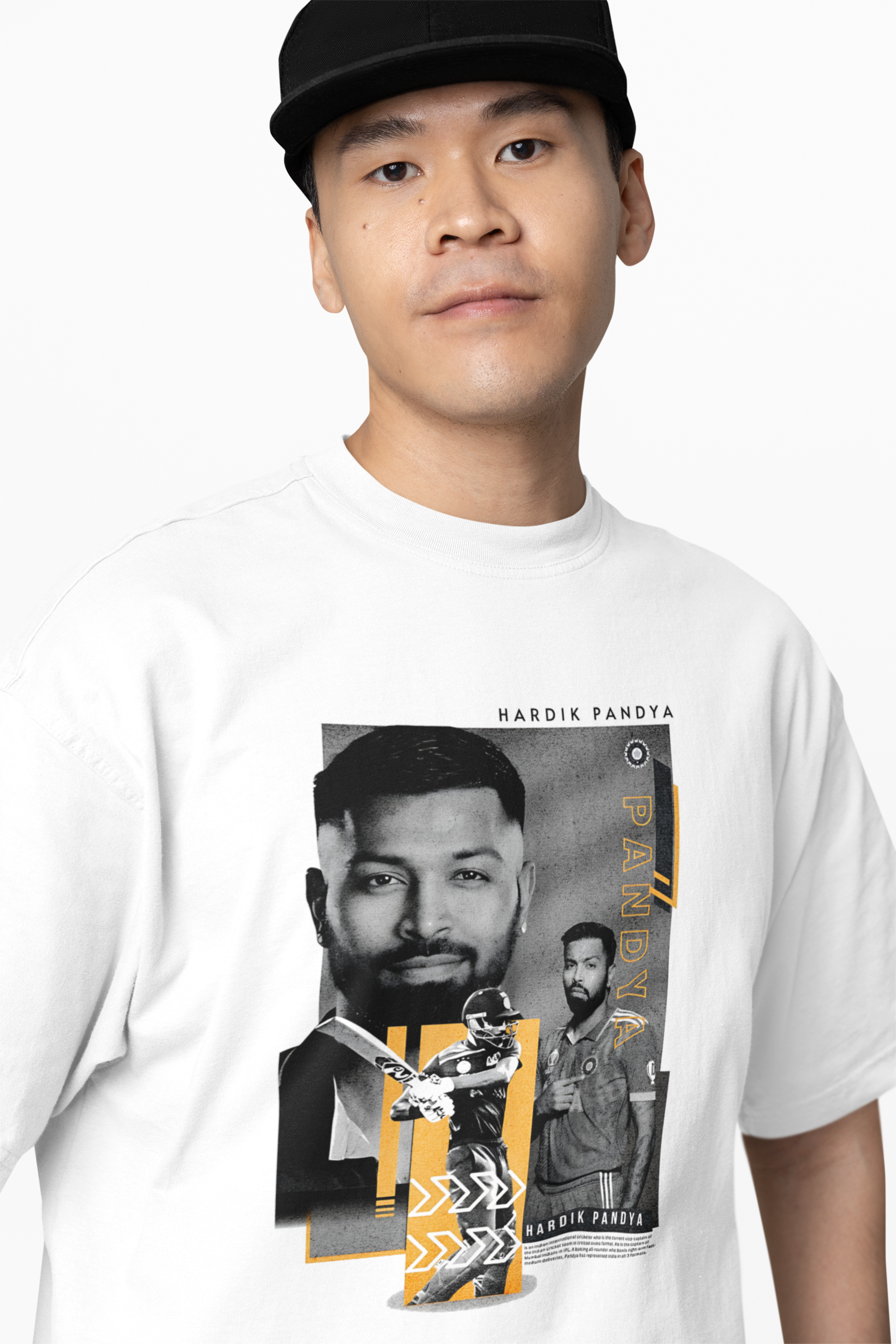 Cricketer Pandya Oversized T-Shirts