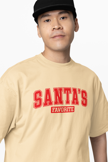 Santas Favorite Oversized T-Shirts for Christmas Streetwear