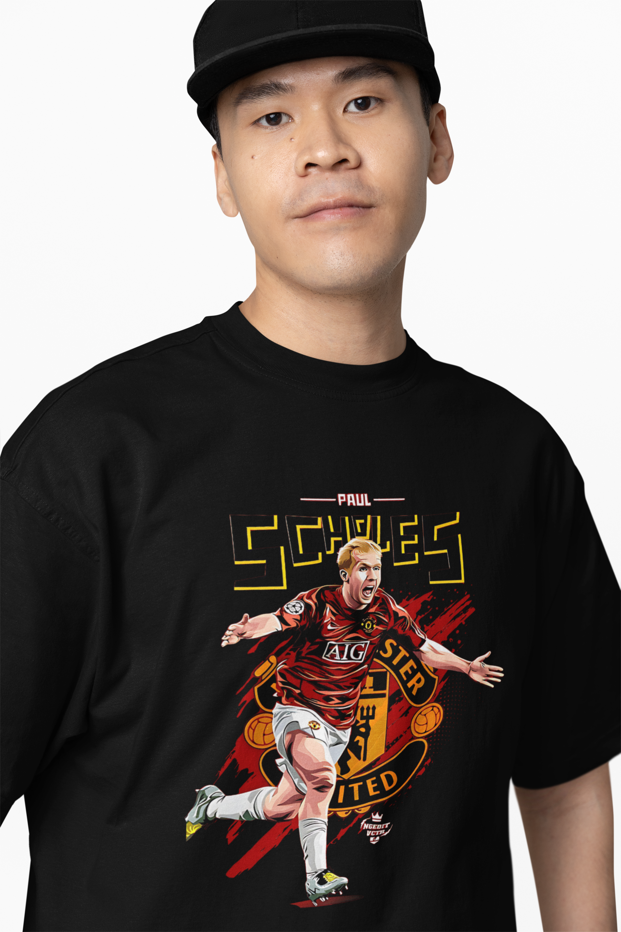 Manchester Player Paul Oversized T-Shirts