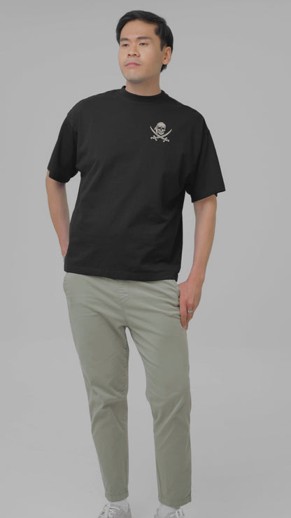 Pirate Bey Oversized T-Shirt Black – Bold Unisex Streetwear