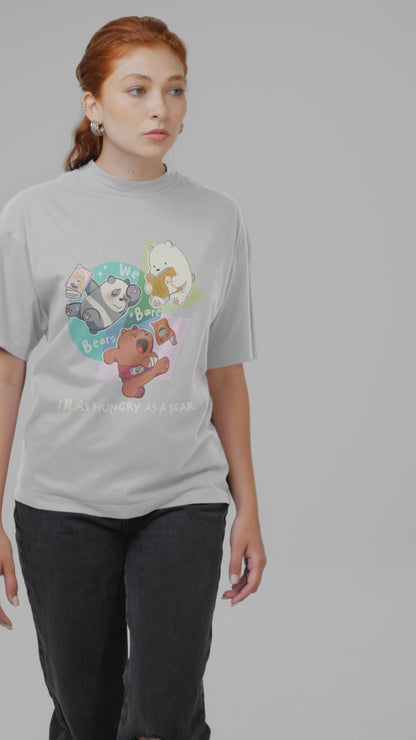Hungry Bare Oversized T-Shirt Bold Streetwear Style