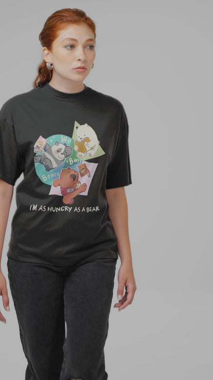 Hungry Bare Oversized T-Shirt Bold Streetwear Style