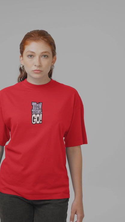 Teen Titans Oversized T-Shirt Cartoon Fans Streetwear Style