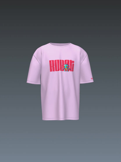 Mini Robot Lavender Unisex Oversized Special Edition T-Shirt