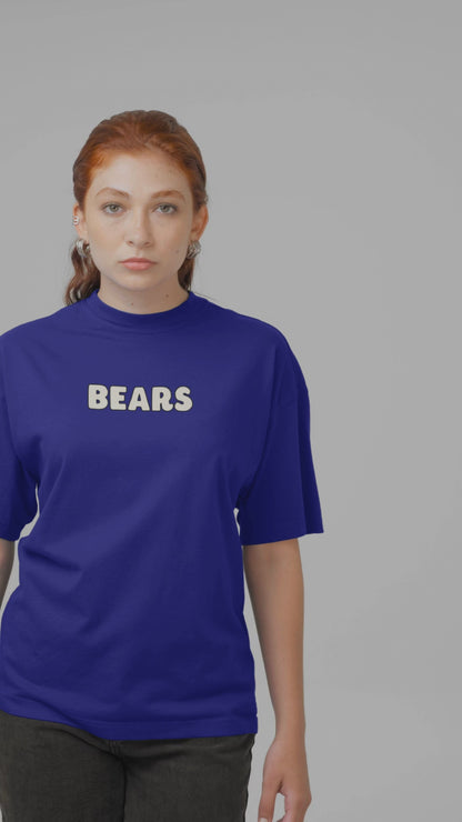 Three Bears Oversized T-Shirt Cute Cartoon Graphic Tee Fits