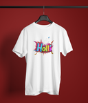 Holi Half Sleeve White Round Neck T-Shirt for Men by Hello Swanky