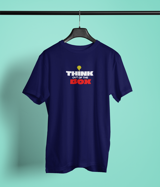 Think Box Half Sleeve Round Neck T-Shirt for Trendy Style