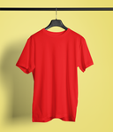 Bulk Unisex Round Neck T-shirt In Red Best for Custom Printing