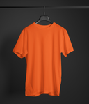 Bulk Unisex Round Neck T-shirt In Orange Best for Custom Printing