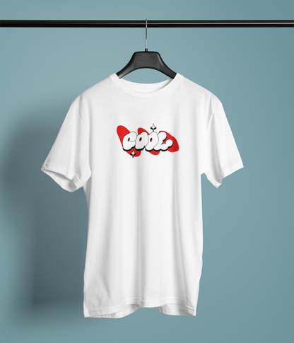 Cool Stars Half Sleeve White Round Neck T-Shirt for Women