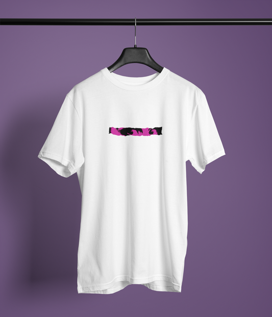 Look Round Neck T-Shirt White Women Soft Daily Style Wear