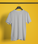 Bulk Unisex Round Neck T-shirt In Grey Best for Custom Printing