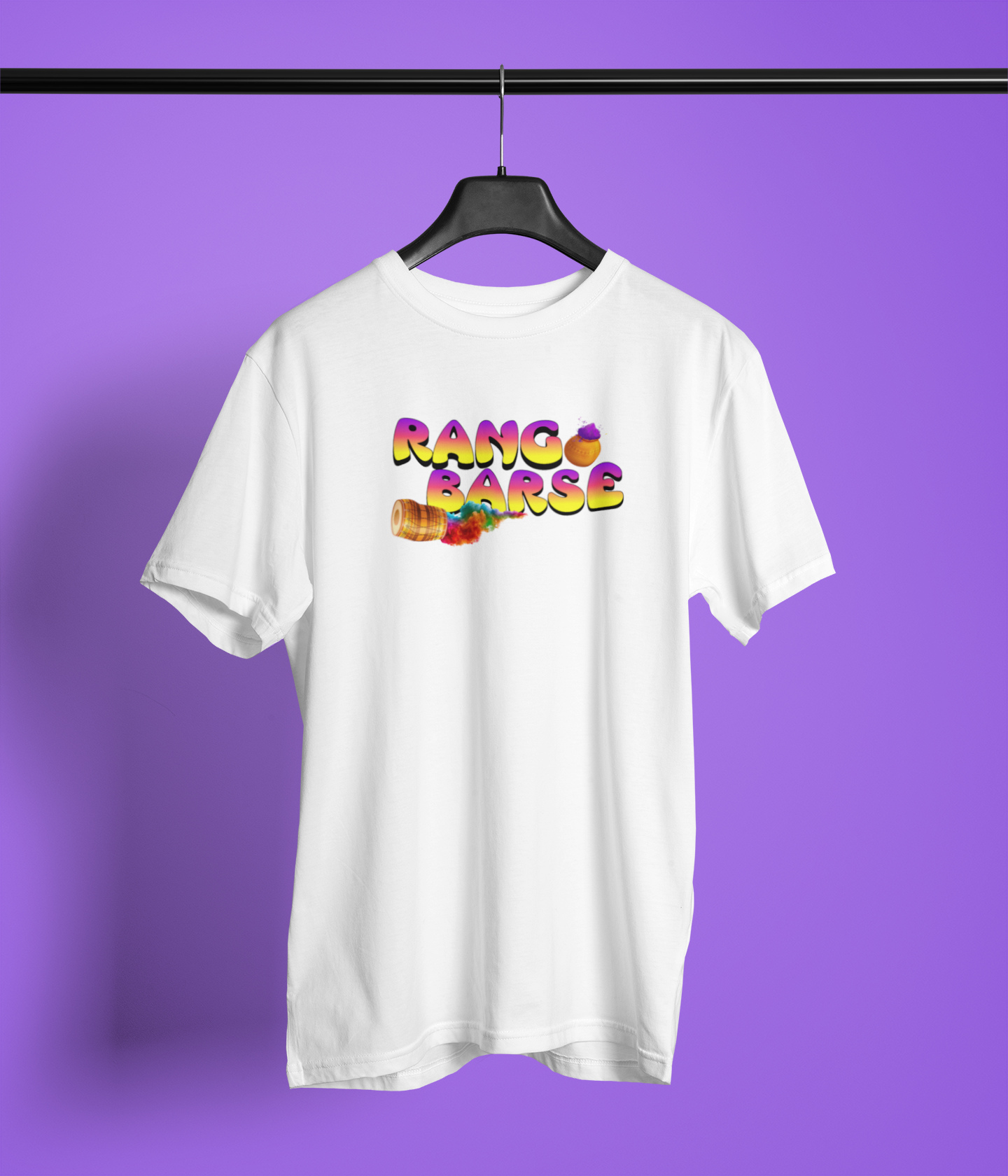 Rang Barse T-Shirt White Unisex Round Neck Casual Tee