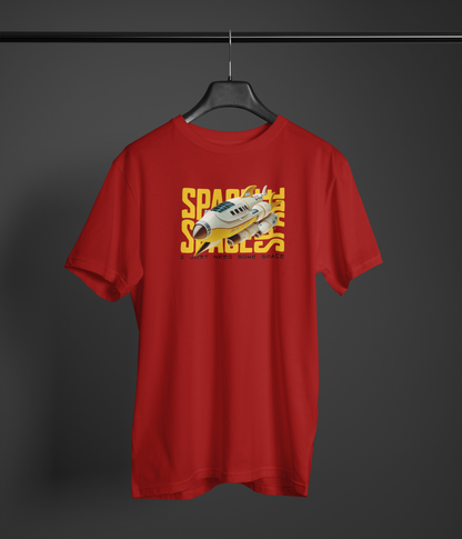 Just Need Some Space Half Sleeve Maroon Round Neck T-Shirt for Men by Hello Swanky