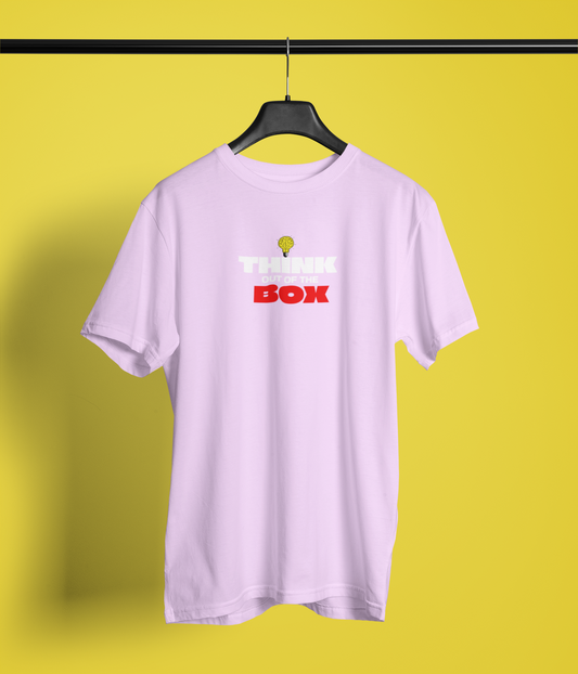 Think Box Half Sleeve Round Neck T-Shirt Casual Fashion Tee