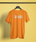 3.59AM Half Sleeve Orange Round Neck T-Shirt for Men by Hello Swanky