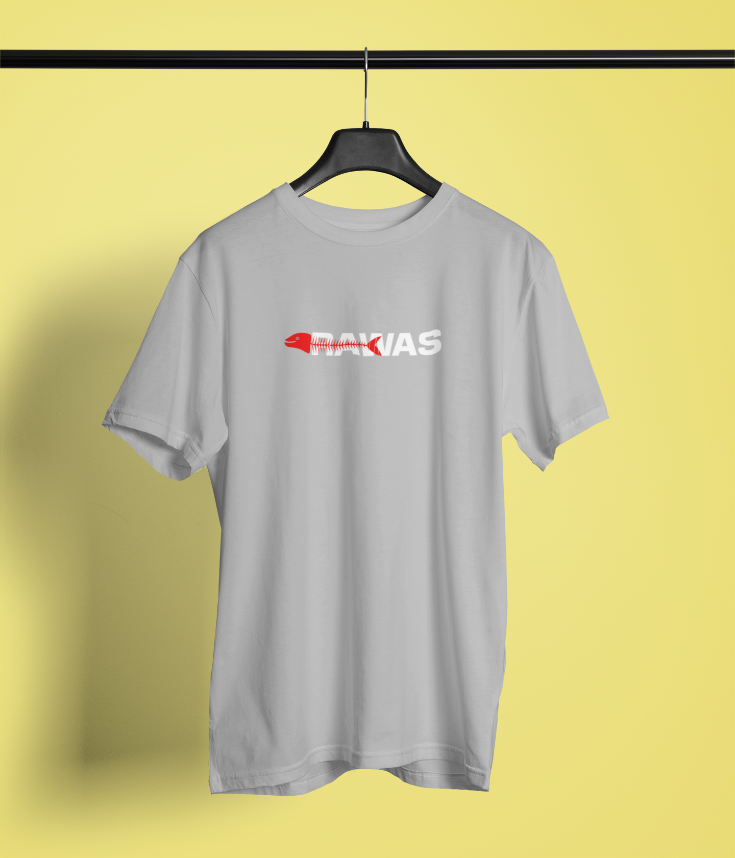 Rawas Half Sleeve Grey Round Neck T-Shirt for Men by Hello Swanky