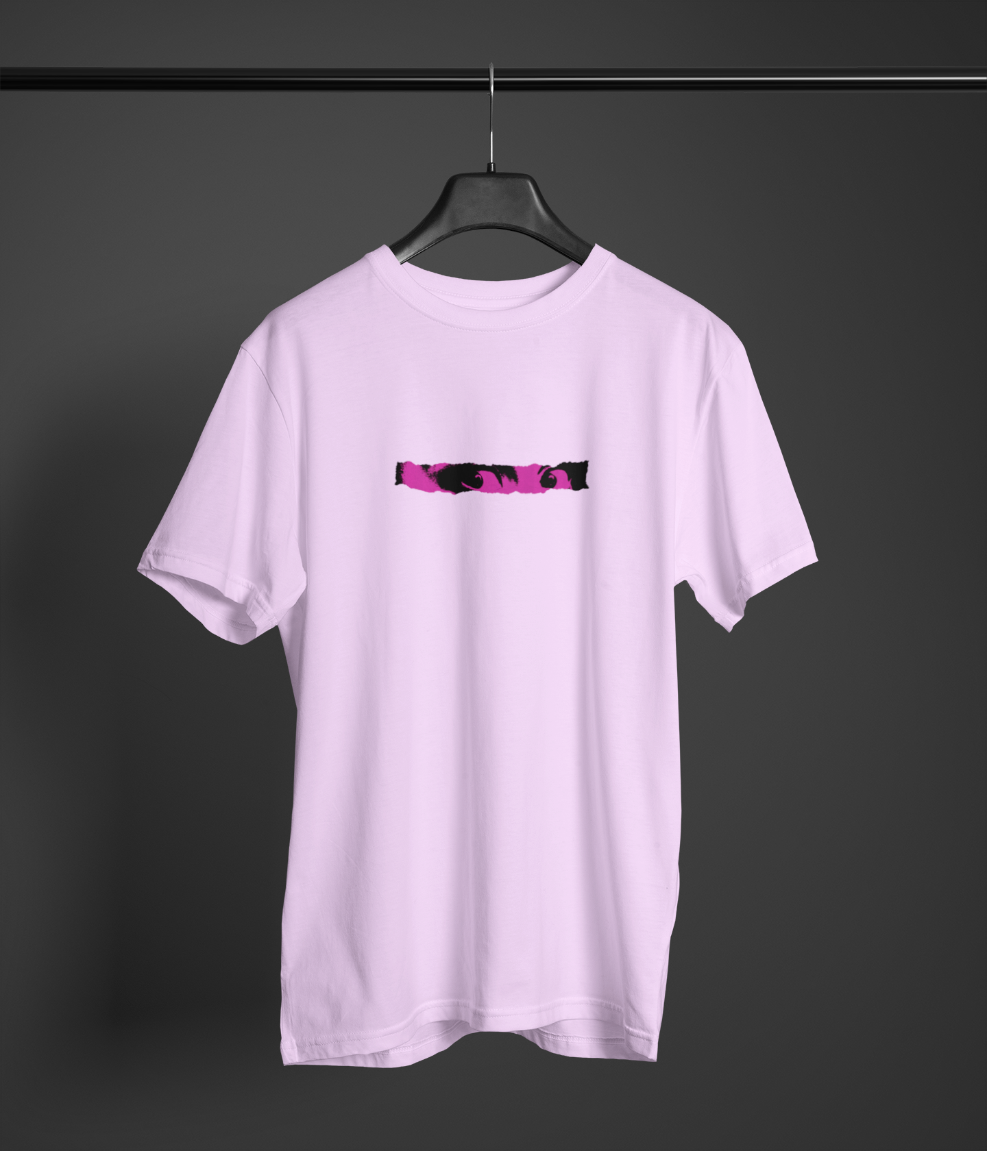 Look Half Sleeve Lavender Round Neck T-Shirt for Women