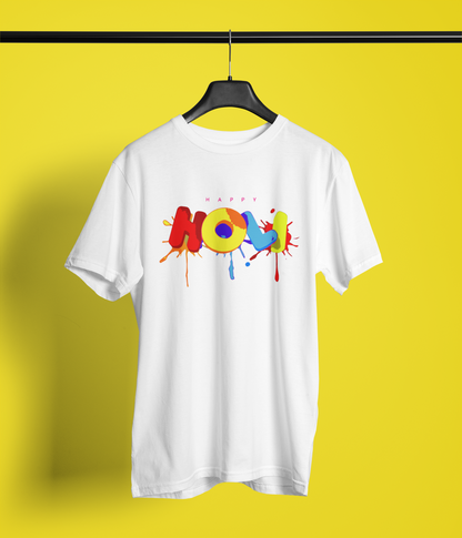 Holi Unisex Round Neck T-Shirt by Hello Swanky