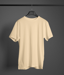 Bulk Unisex Round Neck T-shirt In Beige Best For Custom Printing