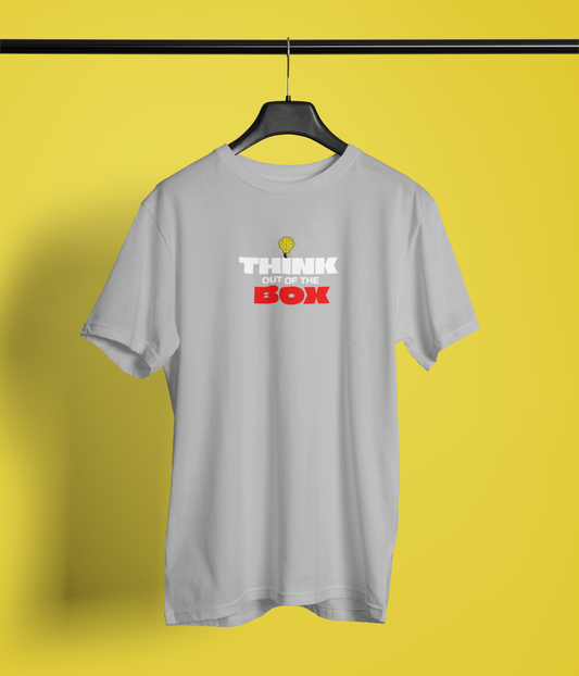 Think Box Half Sleeve Round Neck T-Shirt for Everyday Wear