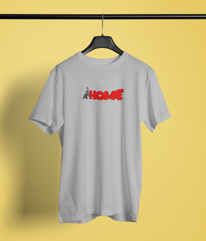 Homie Half Sleeve Grey Round Neck T-Shirt for Men Casual Tee