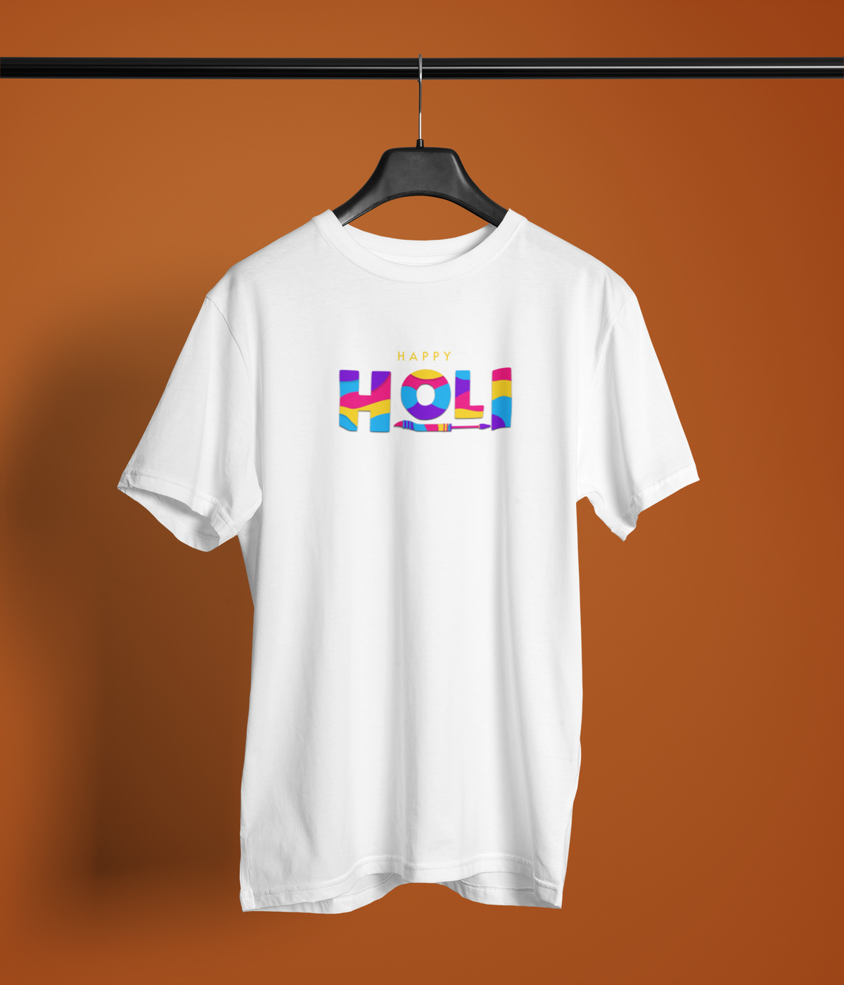 Holi Festive Unisex Round Neck T-Shirt by Hello Swanky