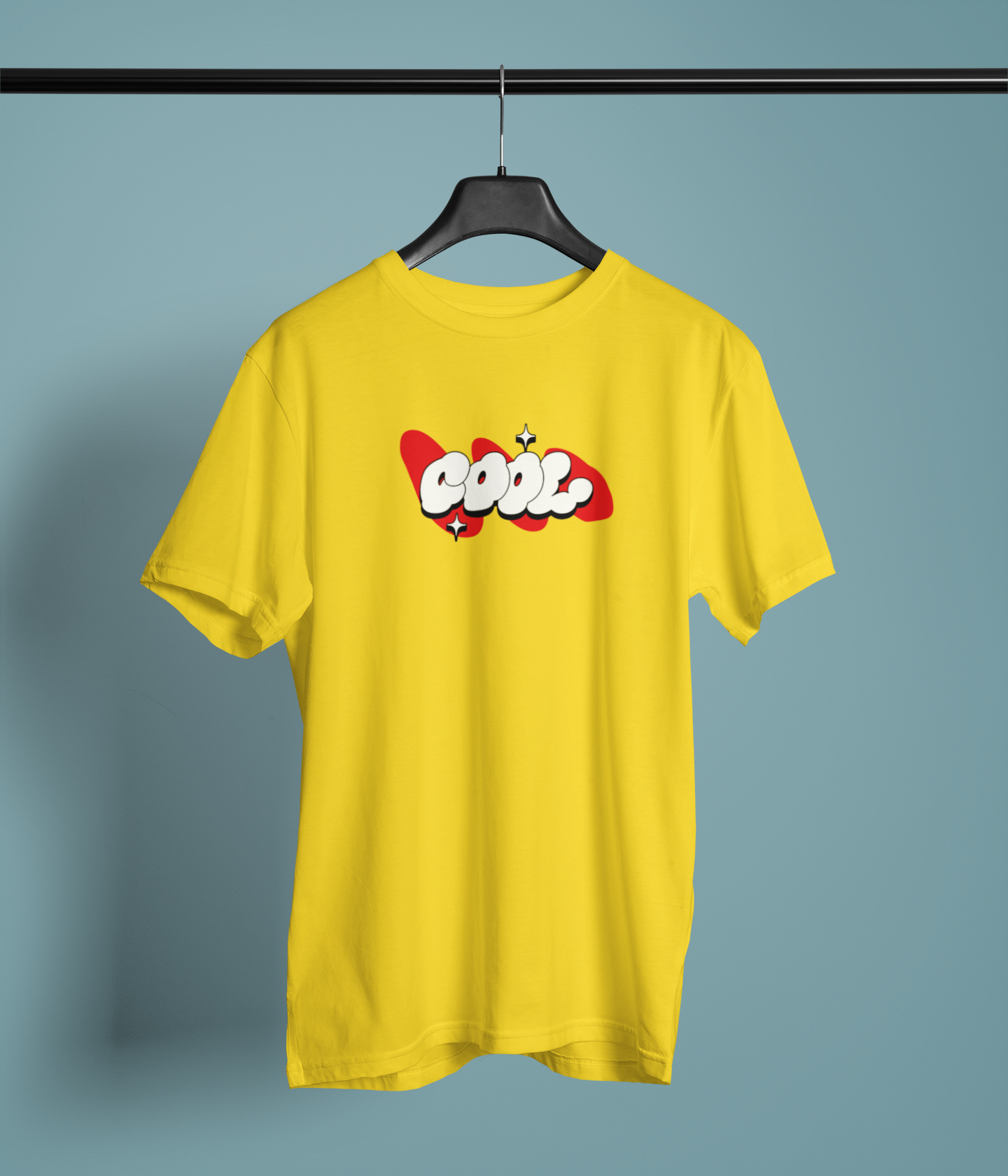 Cool Stars Half Sleeve Yellow Round Neck T-Shirt for Women
