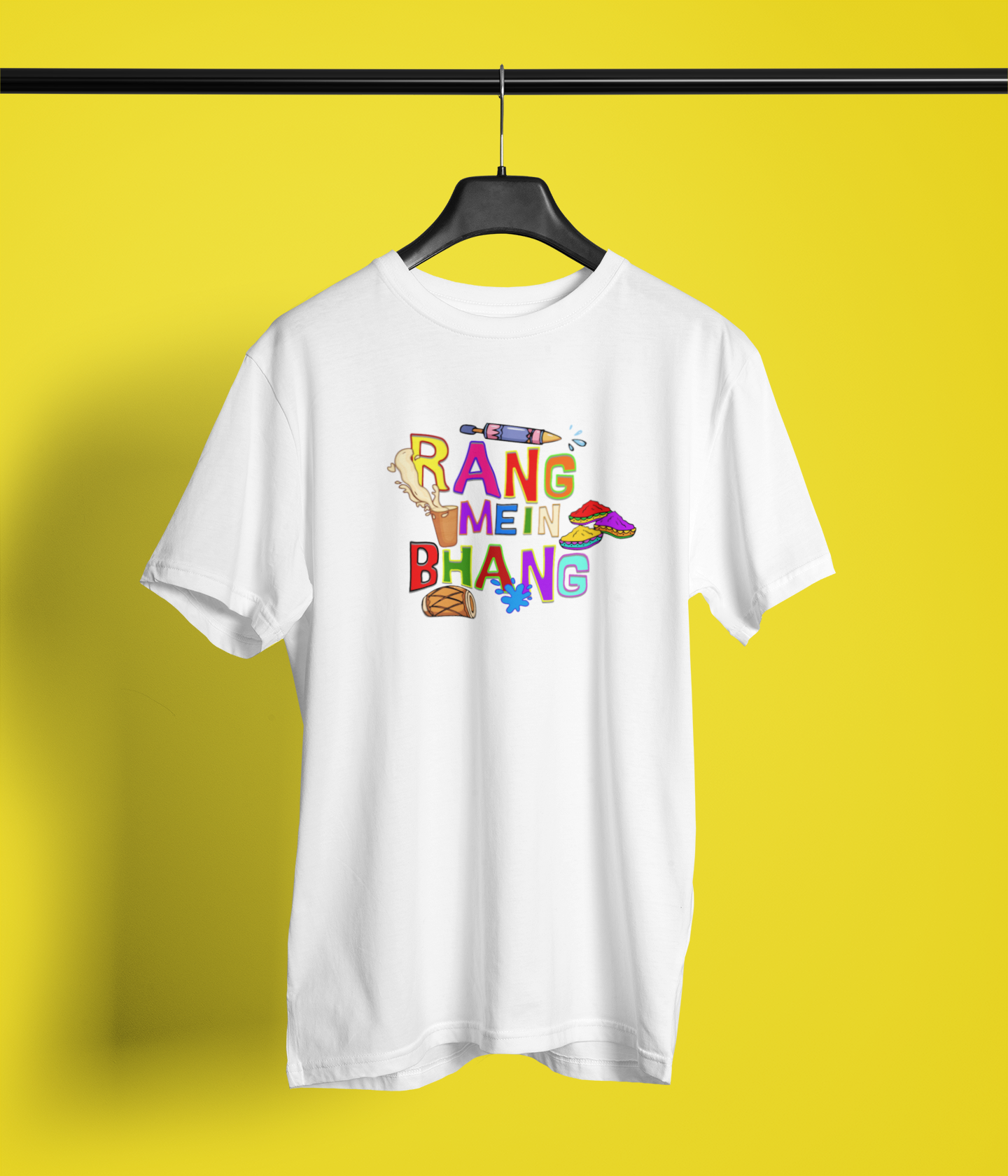 Rang Me Bhang Unisex Round Neck T-Shirt by Hello Swanky