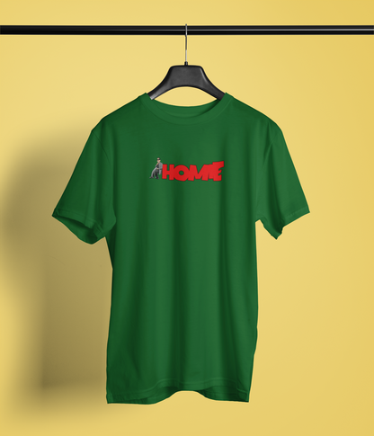 Homie Half Sleeve Bottle Green Round Neck T-Shirt for Men Casual Tee