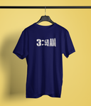 3.59AM Half Sleeve Navy Blue Round Neck T-Shirt for Men by Hello Swanky