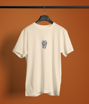 The Dead Box Half Sleeve Beige Round Neck T-Shirt for Men Hello Swanky