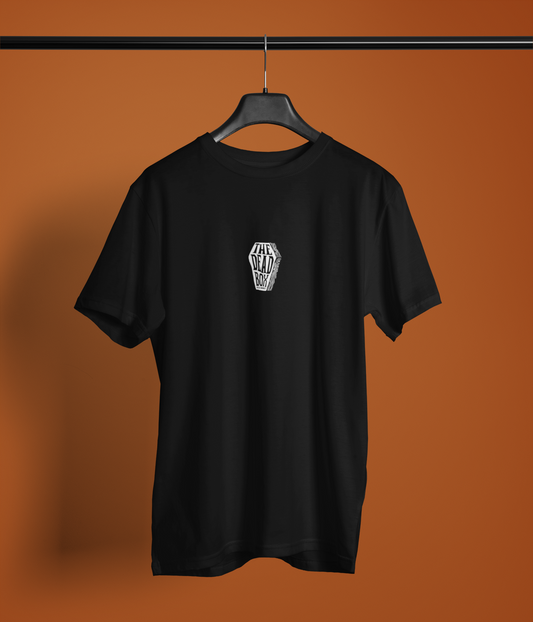 The Dead Box Half Sleeve Black Round Neck T-Shirt Casual
