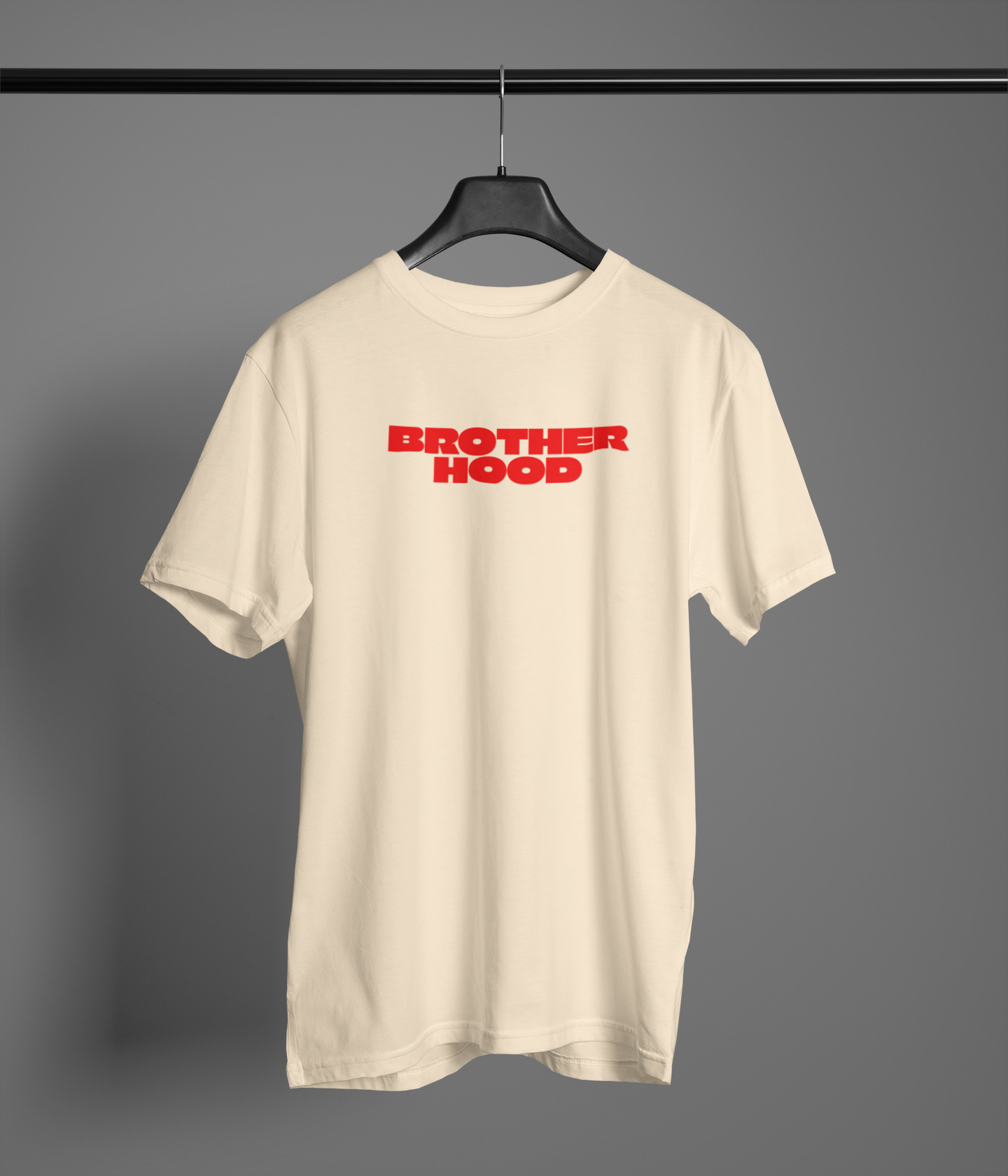 Brother Hood Half Sleeve Beige Round Neck T-Shirt