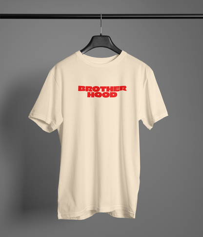 Brother Hood Half Sleeve Beige Round Neck T-Shirt