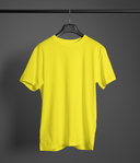 Bulk Unisex Round Neck T-shirt In Yellow Best for Custom Printing