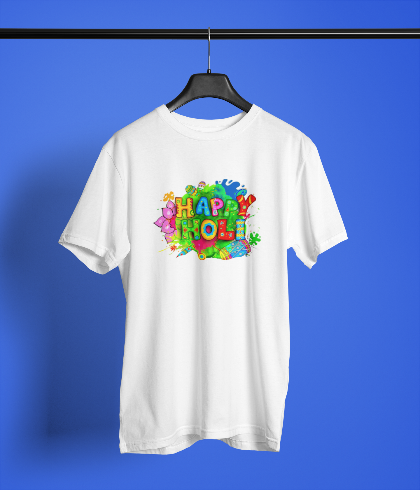 Holi Hai Unisex Round Neck T-Shirt by Hello Swanky