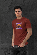 World Champions Half Sleeve Maroon Round Neck T-Shirt for Men by Hello Swanky