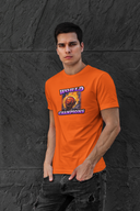 World Champions Half Sleeve Orange Round Neck T-Shirt for Men  Hello Swanky