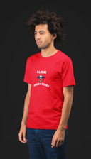 Alien Half Sleeve Red Round Neck T-Shirt for Men by Hello Swanky