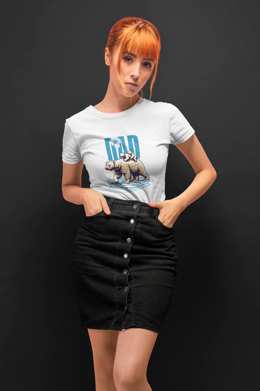 The best dad half sleeve white round neck t-shirt for women by hello swanky